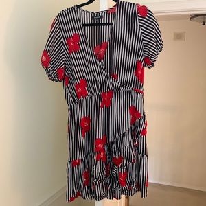 Madewell stripes floral dress